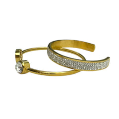 Guess bracciali duo gold silver donna