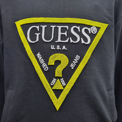 Guess felpa cappuccio in cotone logo frontale bambino