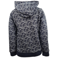 Guess felpa cappuccio in cotone logo frontale ricamato bambino