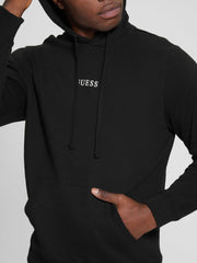 Guess felpa con cappuccio e logo roy uomo