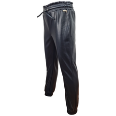 Guess pantaloni jogger similpelle bambina