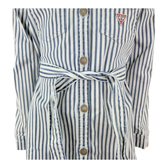 Guess Abito a Righe in Denim Bambina