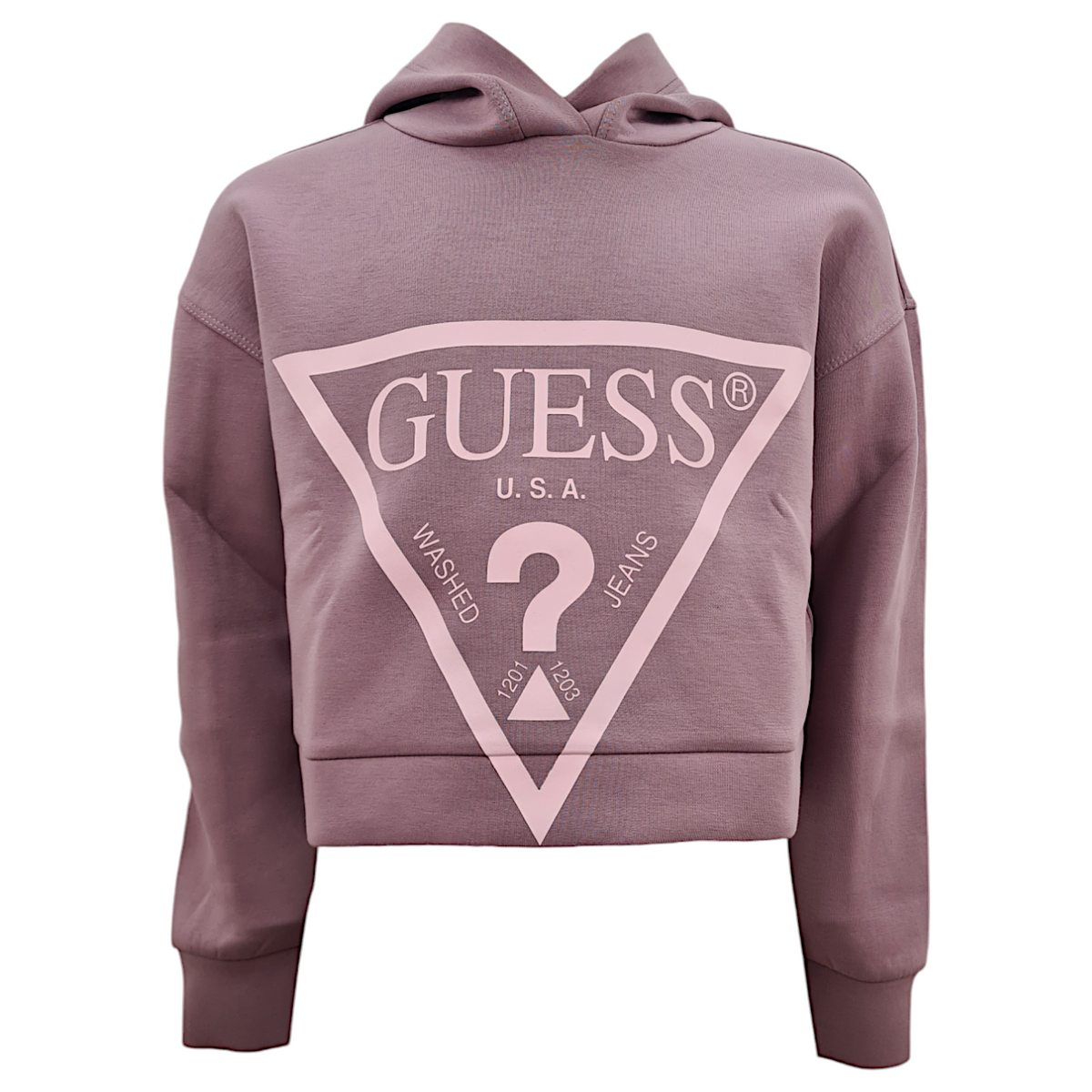 Guess Active Felpa corta con cappuccio in neoprene bambina