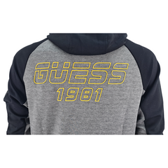 Guess Active felpa full zip con cappuccio reflective uomo