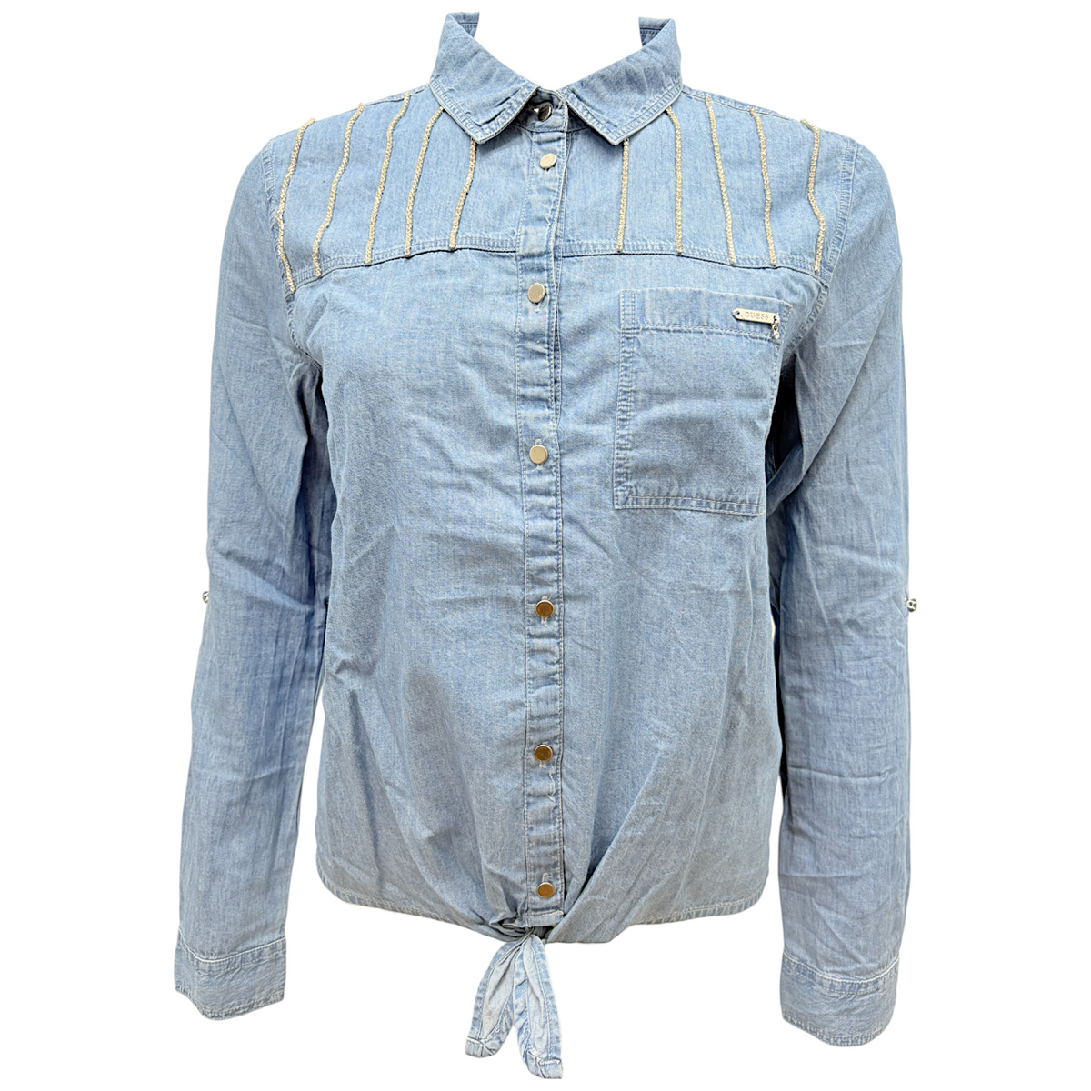 Guess Camicia Manica Lunga in Cotone Bambina