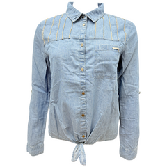 Guess Camicia Manica Lunga in Cotone Bambina
