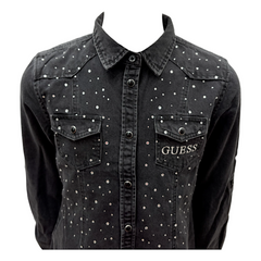 Guess Camicia Manica Lunga in Cotone Bambina