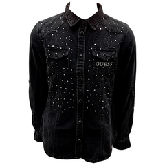 Guess Camicia Manica Lunga in Cotone Bambina