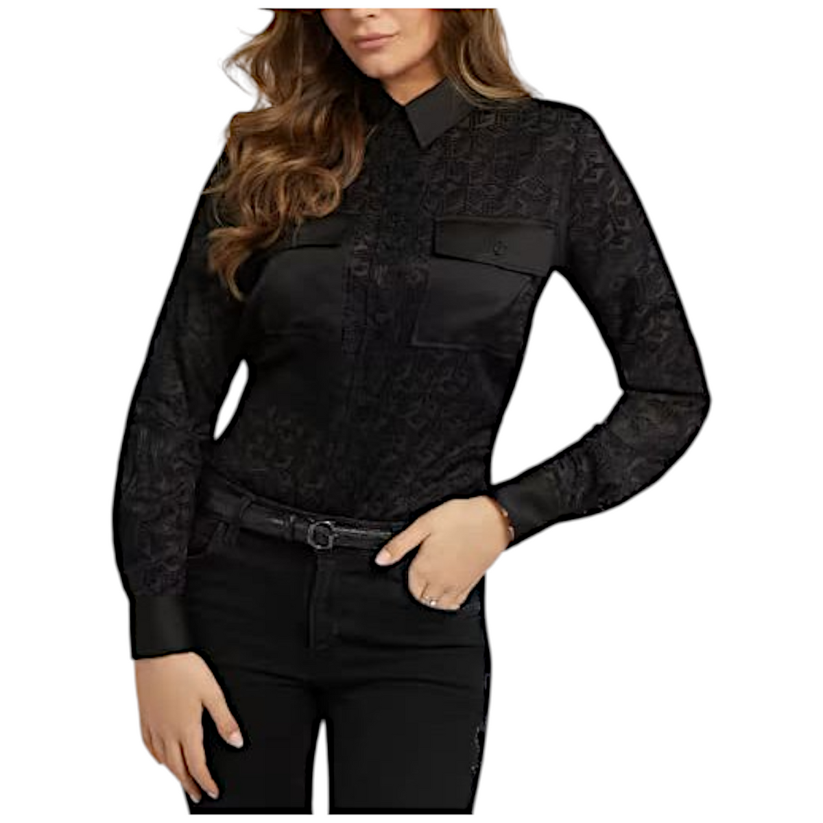 Guess Camicia a maniche lunghe Coline Donna