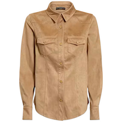 Guess Camicia con Texture Scamosciata Daisy Donna