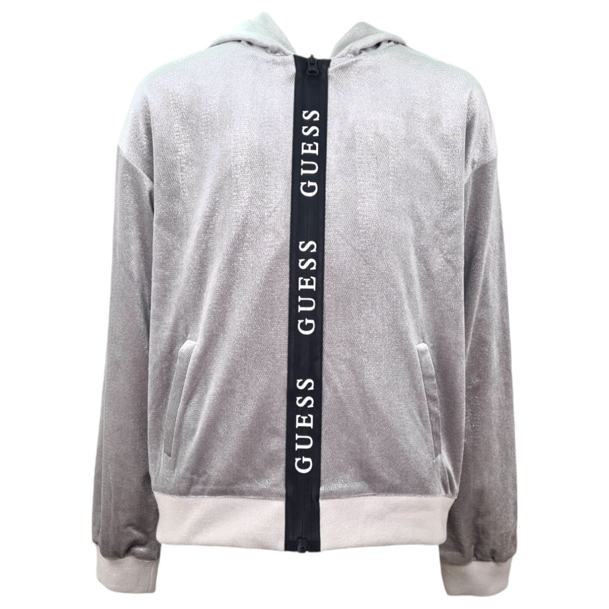 Guess Felpa Full zip con cappuccio bambina