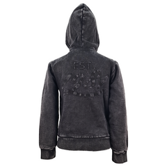 Guess Felpa Full zip con cappuccio in cotone bambina