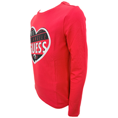 Guess T-shirt Manica Lunga in Misto Cotone Bambina