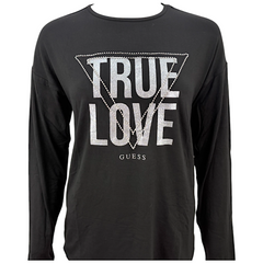 Guess T-shirt Manica Lunga in Misto Viscosa Bambina