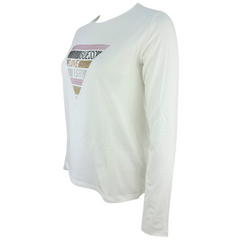 Guess T-shirt Manica Lunga in Misto Cotone Bambina