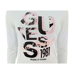 Guess T-shirt Manica Lunga in Misto Cotone Bambina