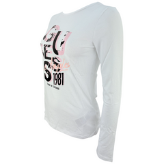 Guess T-shirt Manica Lunga in Misto Cotone Bambina