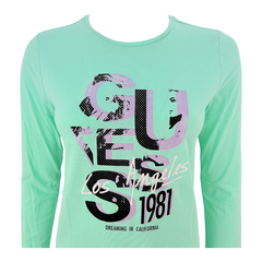 Guess T-shirt Manica Lunga in Misto Cotone Bambina