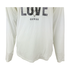 Guess T-shirt Manica Lunga in Misto Viscosa Bambina