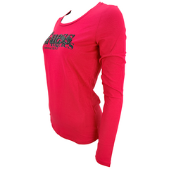 Guess  T-shirt manica lunga in misto Cotone Girocollo Donna