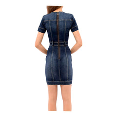 Guess Abito a manica corta in denim Donna