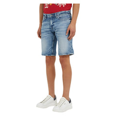 Guess Bermuda in Denim misto Lino Uomo