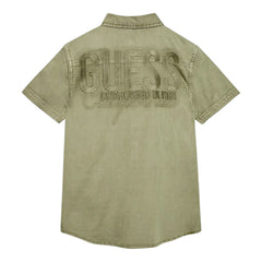 Guess Camicia Manca Corta in Cotone Bambino