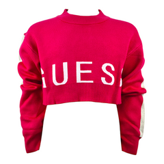 Guess completo abito e maglioncino cropped bambina