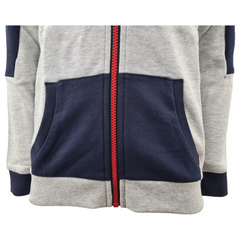 Guess felpa full zip con cappuccio in cotone bambino