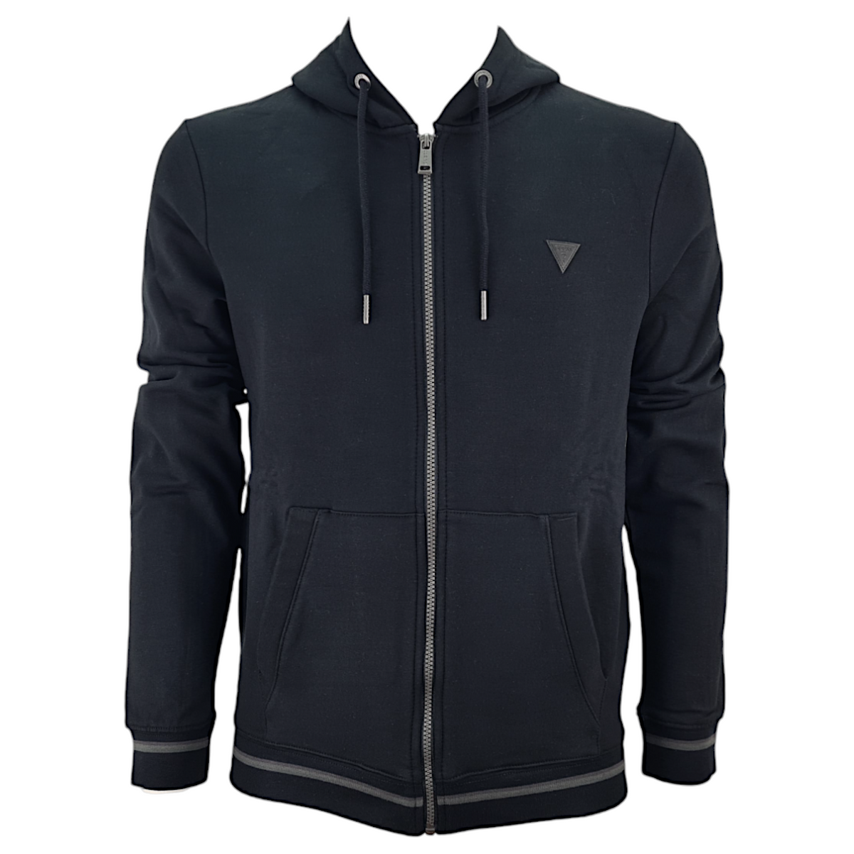 Guess felpa full zip con cappuccio uomo