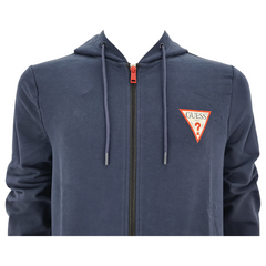 Guess felpa full zip con cappuccio uomo