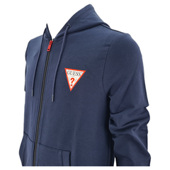 Guess felpa full zip con cappuccio uomo