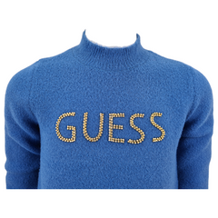 Guess maglione girocollo corto in misto viscosa bambina