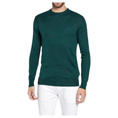 Guess maglione girocollo in misto seta uomo