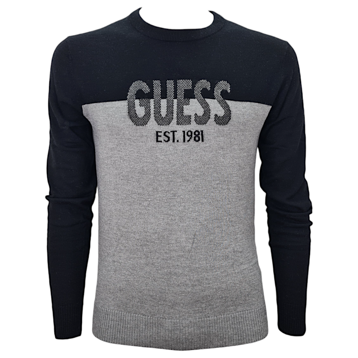 Guess maglione girocollo in misto lana uomo