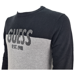 Guess maglione girocollo in misto lana uomo