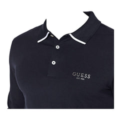Guess Polo Manica Lunga in Cotone Uomo