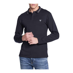Guess Polo Manica Lunga in Cotone Uomo