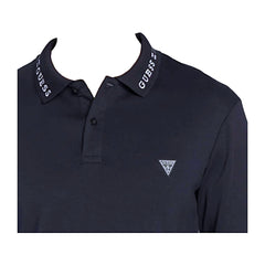 Guess Polo Manica Lunga in Cotone Uomo
