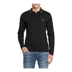 Guess Polo Manica Lunga in Cotone Uomo