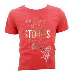Guess T-shirt Manica Corta in Cotone Bambina
