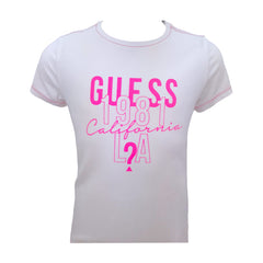 Guess T-shirt Manica Corta in Cotone Bambina