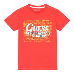 Guess T-shirt Manica Corta in Cotone Bambino