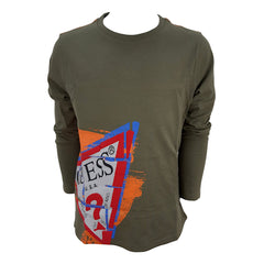 Guess T-shirt Manica Lunga in Cotone Bambino