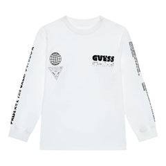 Guess T-shirt Manica Lunga in Cotone Bambino