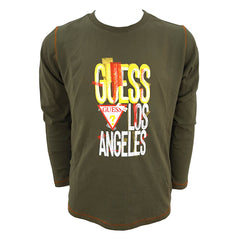Guess T-shirt Manica Lunga in Cotone Bambino