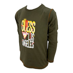 Guess T-shirt Manica Lunga in Cotone Bambino