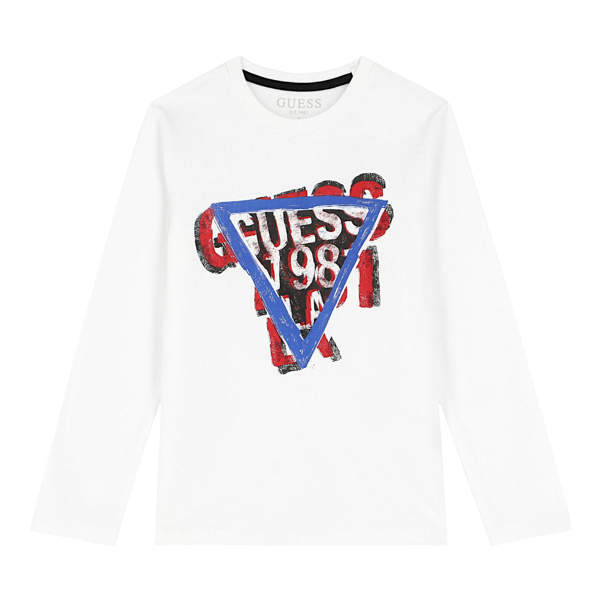Guess T-shirt Manica Lunga in Cotone Bambino