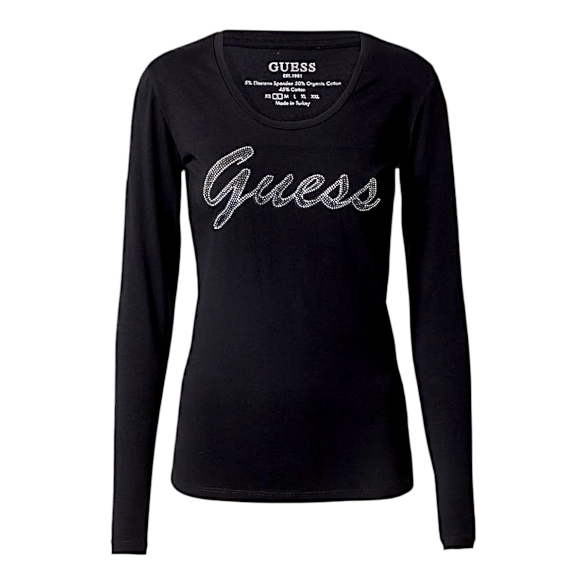 Guess T-shirt manica lunga in cotone Donna