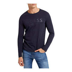 Guess T-shirt Manica Lunga in Cotone Uomo